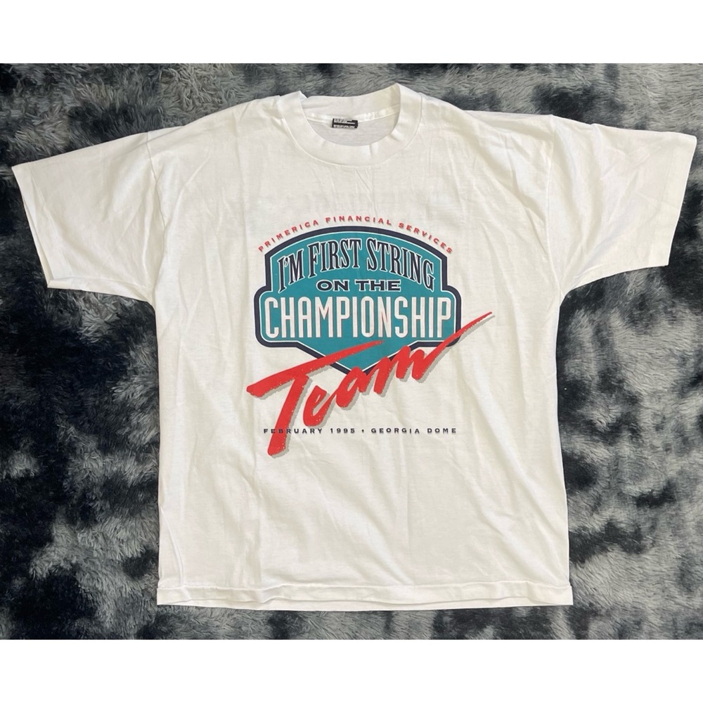 Vintage 1995 Primerica Financial World Championship Graphic T-Shirt